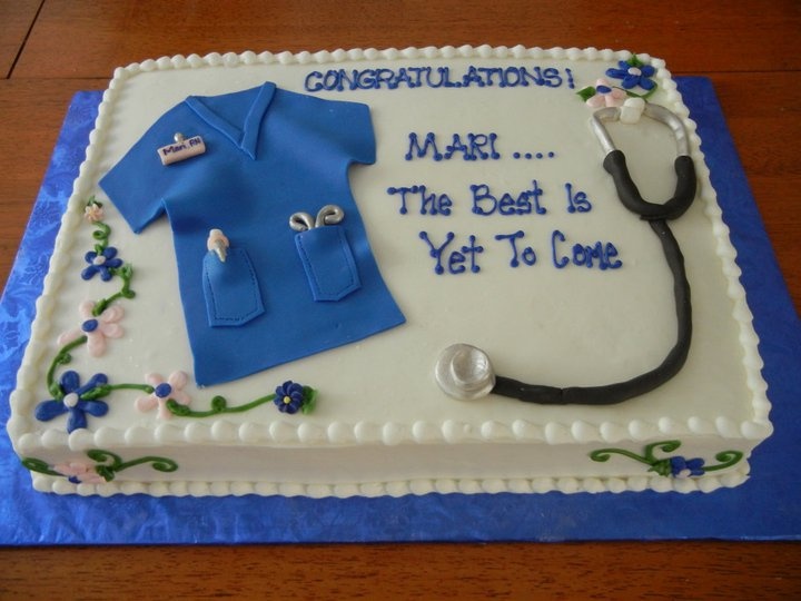 Nurse Practitioner Graduation Cake