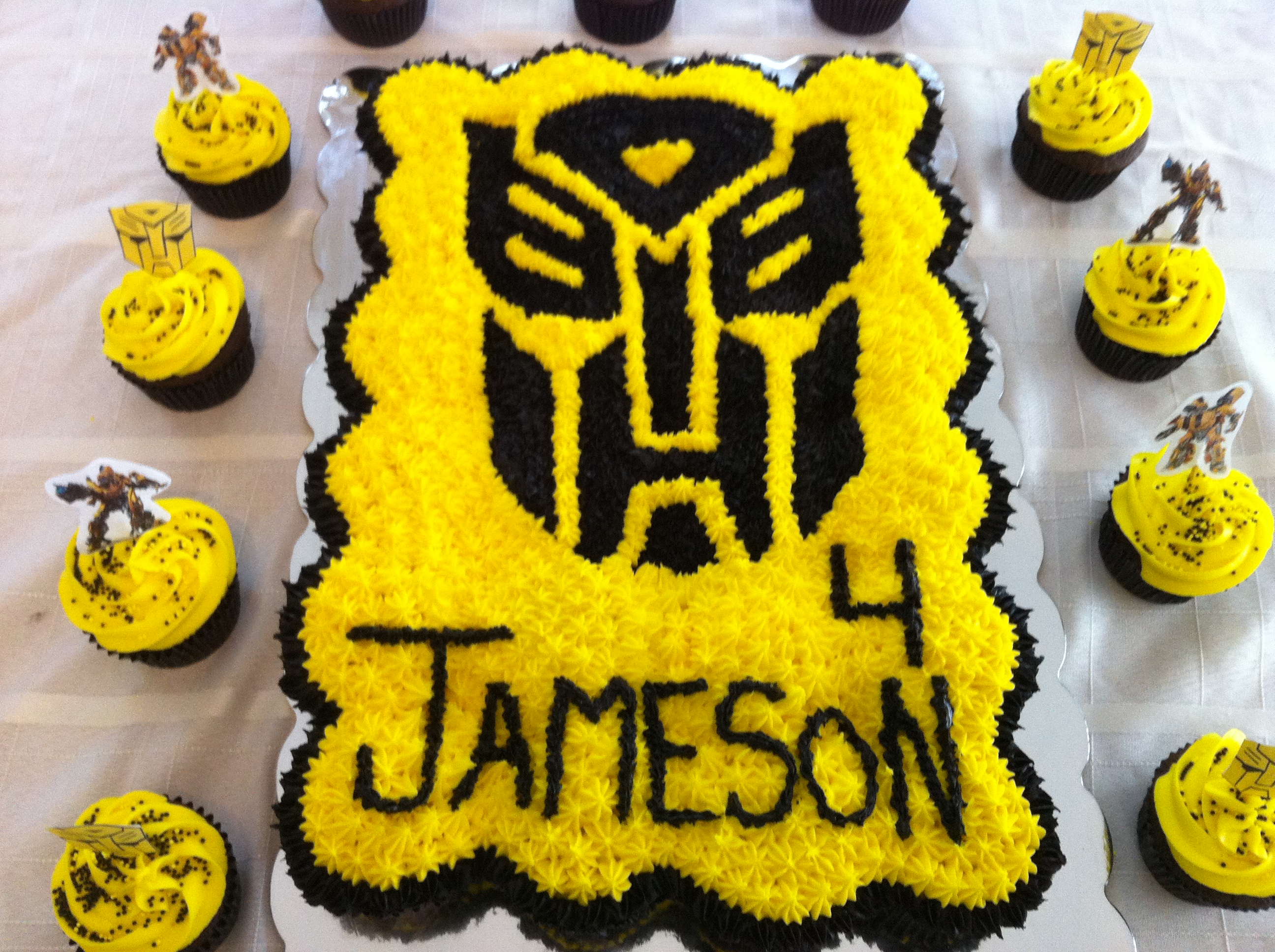 Transformer Cupcake Cake