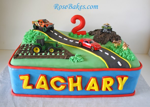 Transportation Birthday Cake Sheet