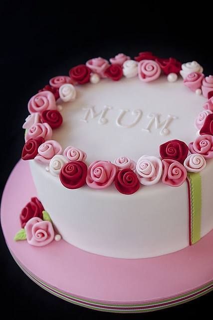 70th Birthday Rose Cake