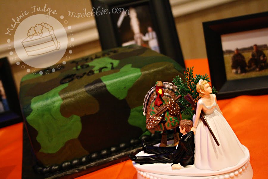 Camo Grooms Cake Table Ideas