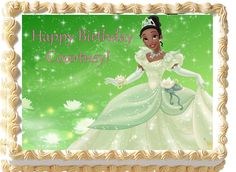 Disney Princess Tiana Sheet Cakes