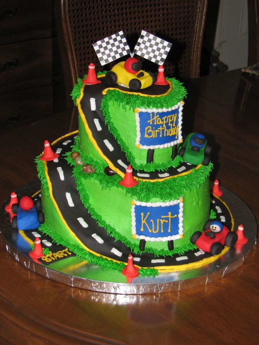 Go Kart Birthday Cake