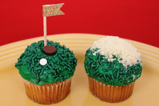 Golf Father's Day Cupcakes Idea