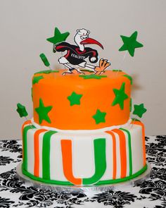 Miami Hurricane Birthday Cake