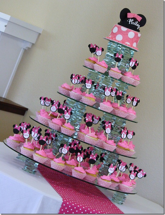 7 Minnie Mouse Birthday Cupcakes Ideas Photo Minnie Mouse Cupcake