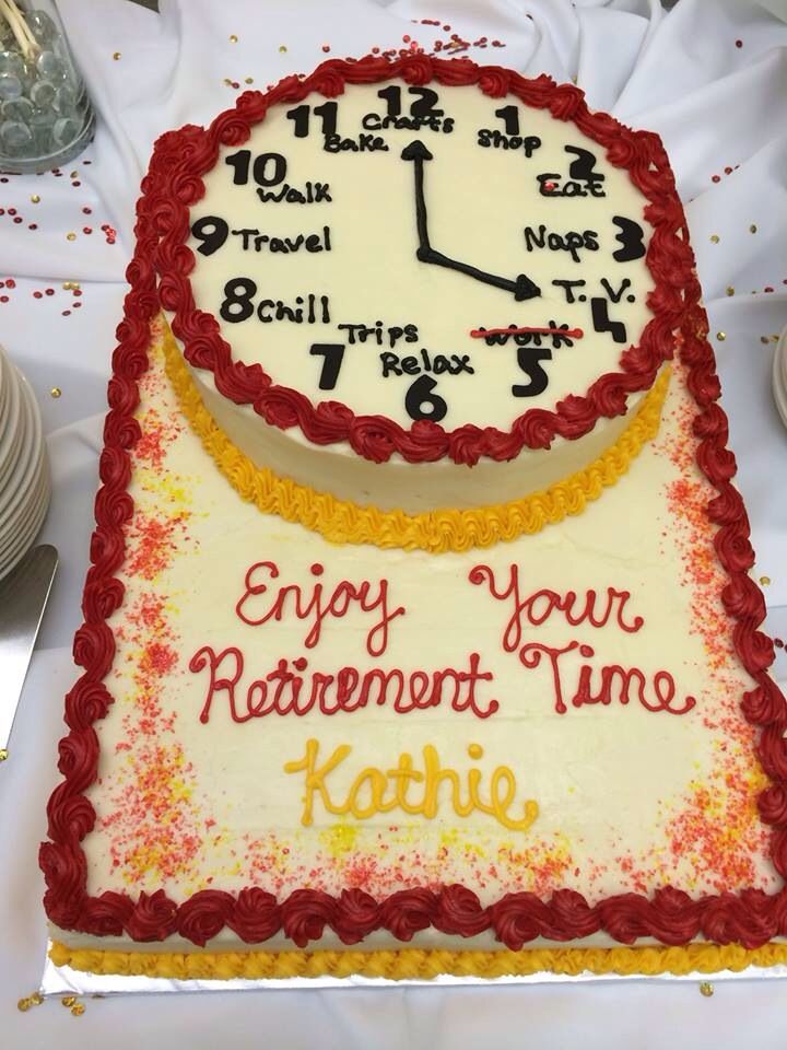 Office Retirement Cake Ideas