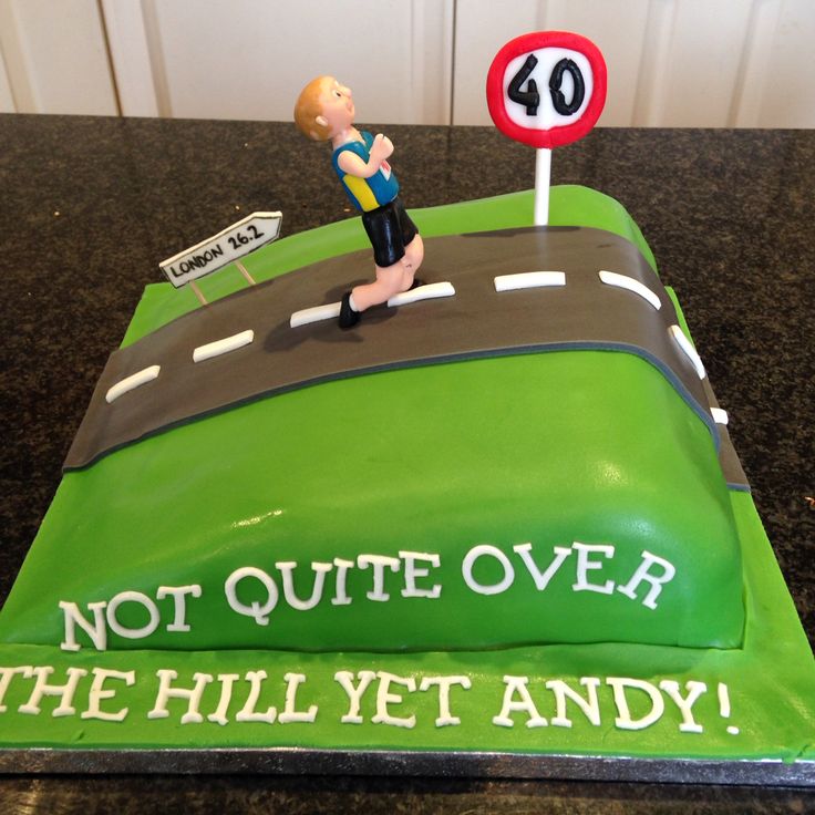 Over the Hill 40th Birthday Cake