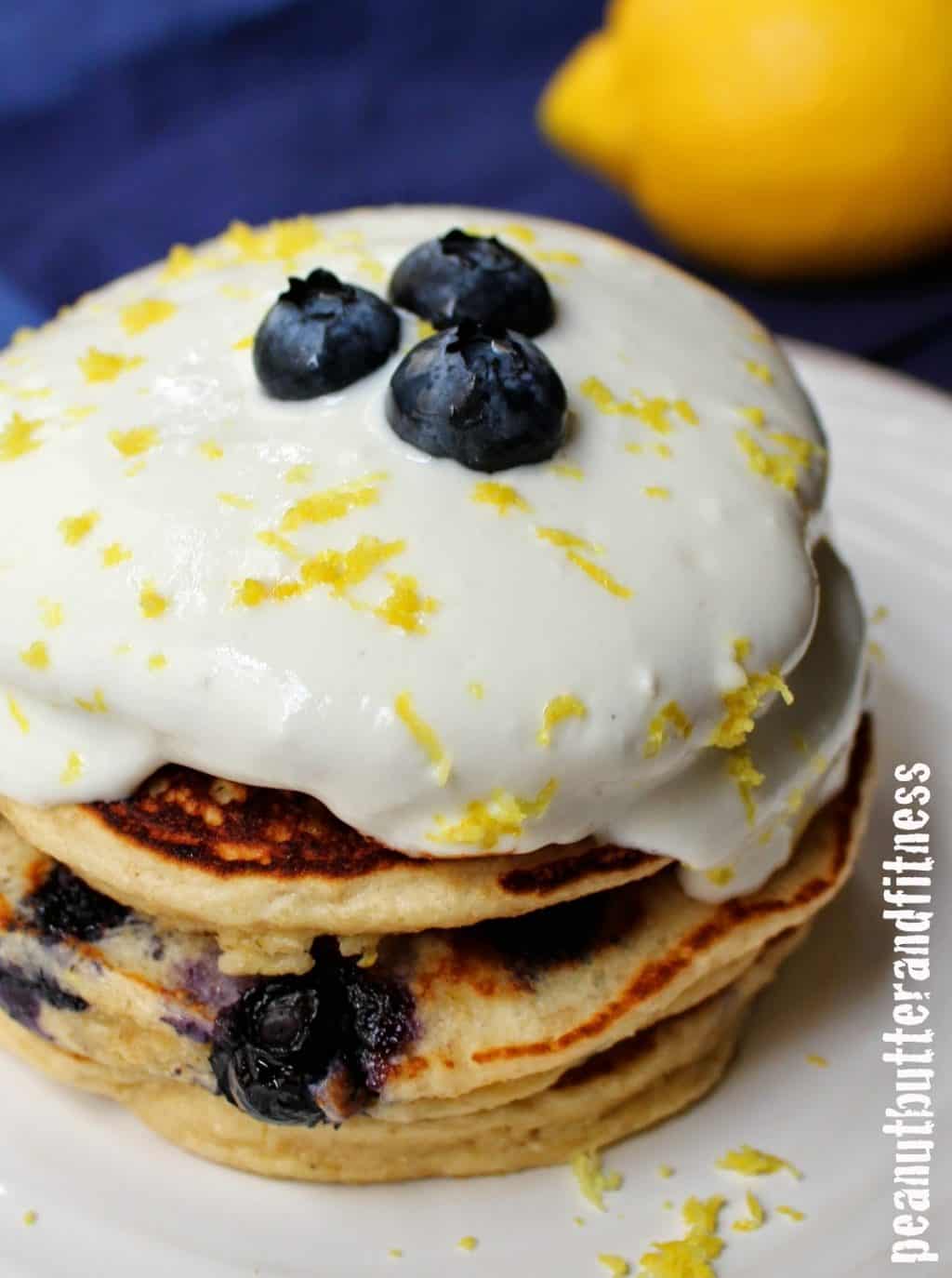 Pancakes with Cream Cheese Topping