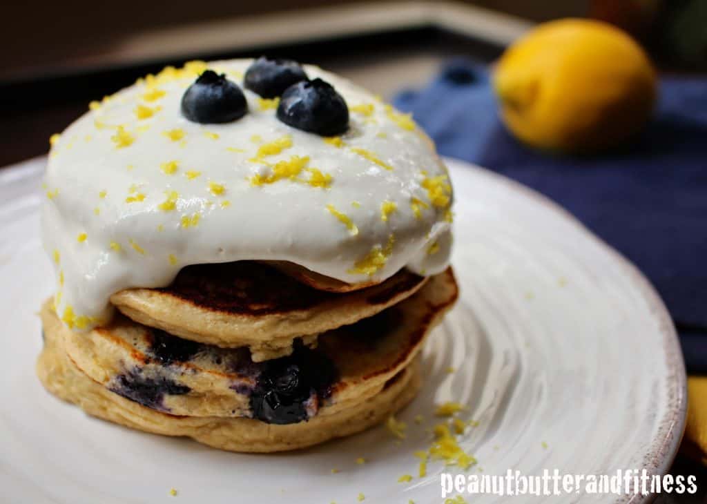 Pancakes with Cream Cheese Topping