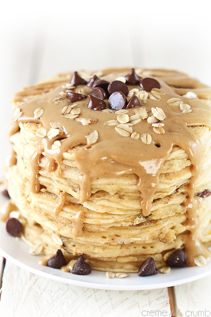 8 Photos of Peanut Butter Oatmeal Pancakes