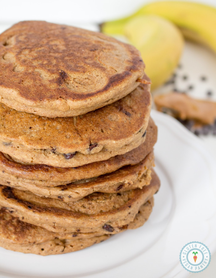 Peanut Butter Chocolate Chip Pancakes