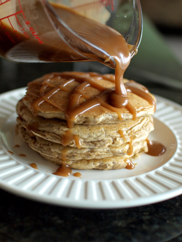 Peanut Butter Pancake and Syrup