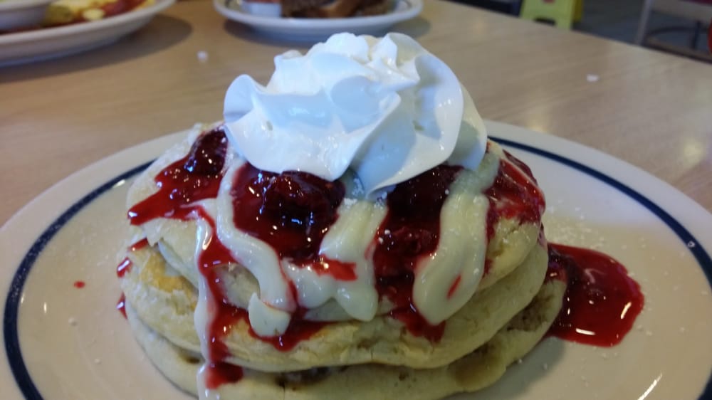 Raspberry White Chocolate Chip Pancakes Ihop