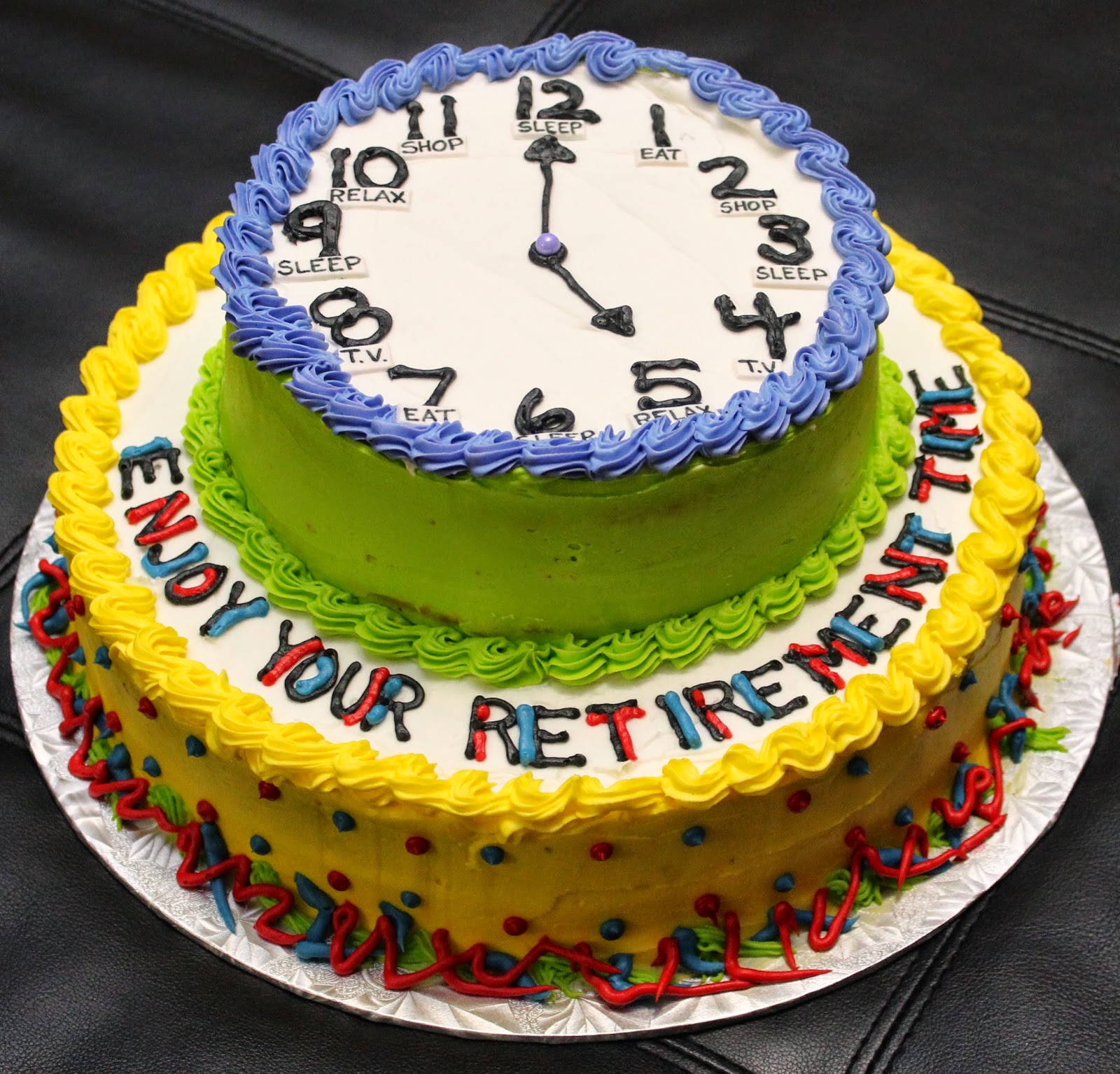 Retirement Clock Cake