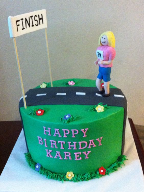 Runners Birthday Cake