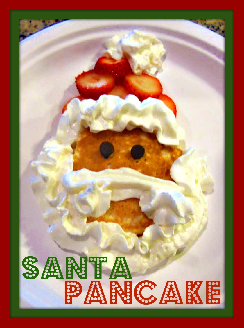 Santa Christmas Morning Breakfast Pancakes