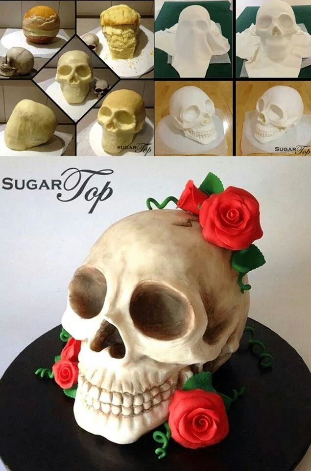 12 Sugar Skull Cakes To Make Photo Sugar Skull Cake Sugar Skull