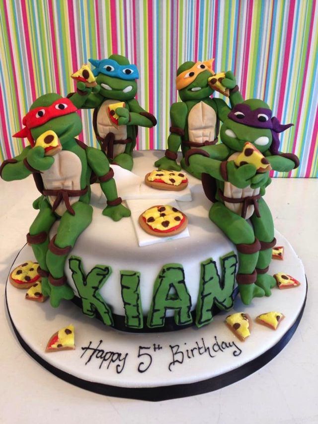 8 Photos of Decorating Ideas Teenage Mutant Ninja Turtles Cakes