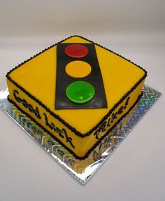 Traffic Light Birthday Cake