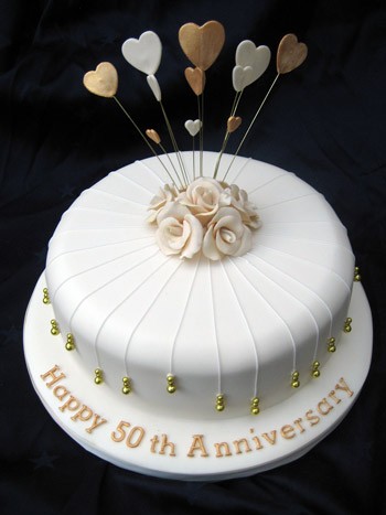 50th Wedding Anniversary Cake