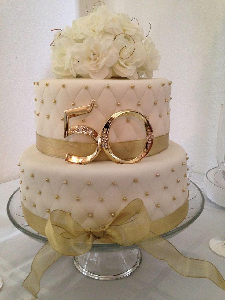 50th Wedding Anniversary Cake