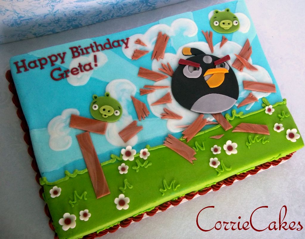 Angry Birds Birthday Cake