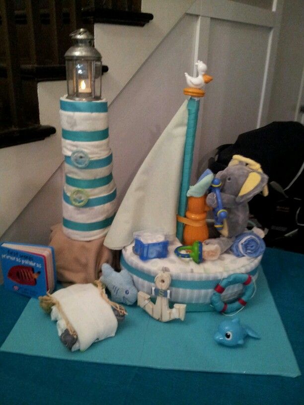 Baby Shower Diaper Cake Boat