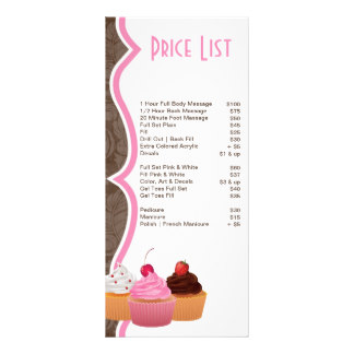 Bakery Cake Prices List