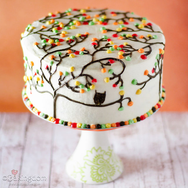 Cute Thanksgiving Cake Fall