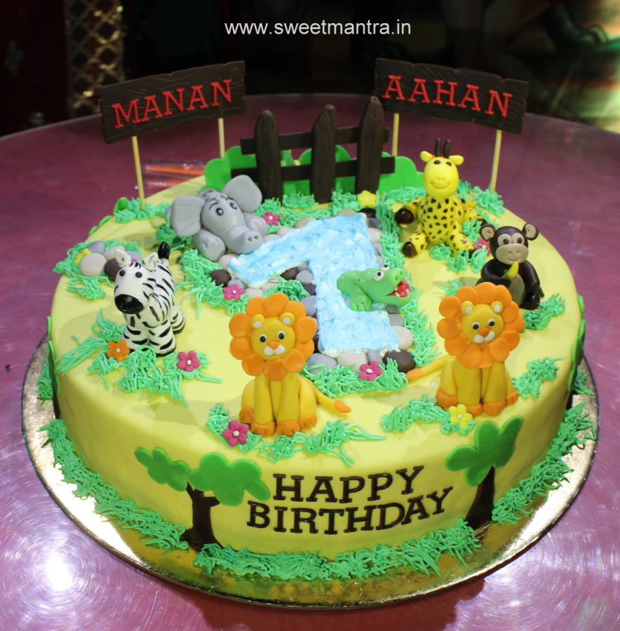 Birthday Cake Jungle Theme Wiki Cakes