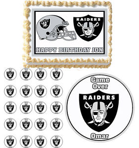 Oakland Raiders Birthday Cake