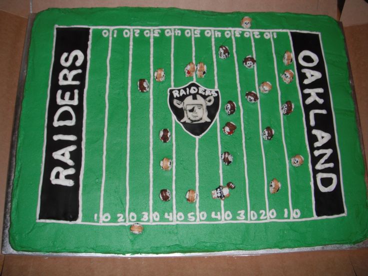 6 Photos of Raiders Sheet Cakes