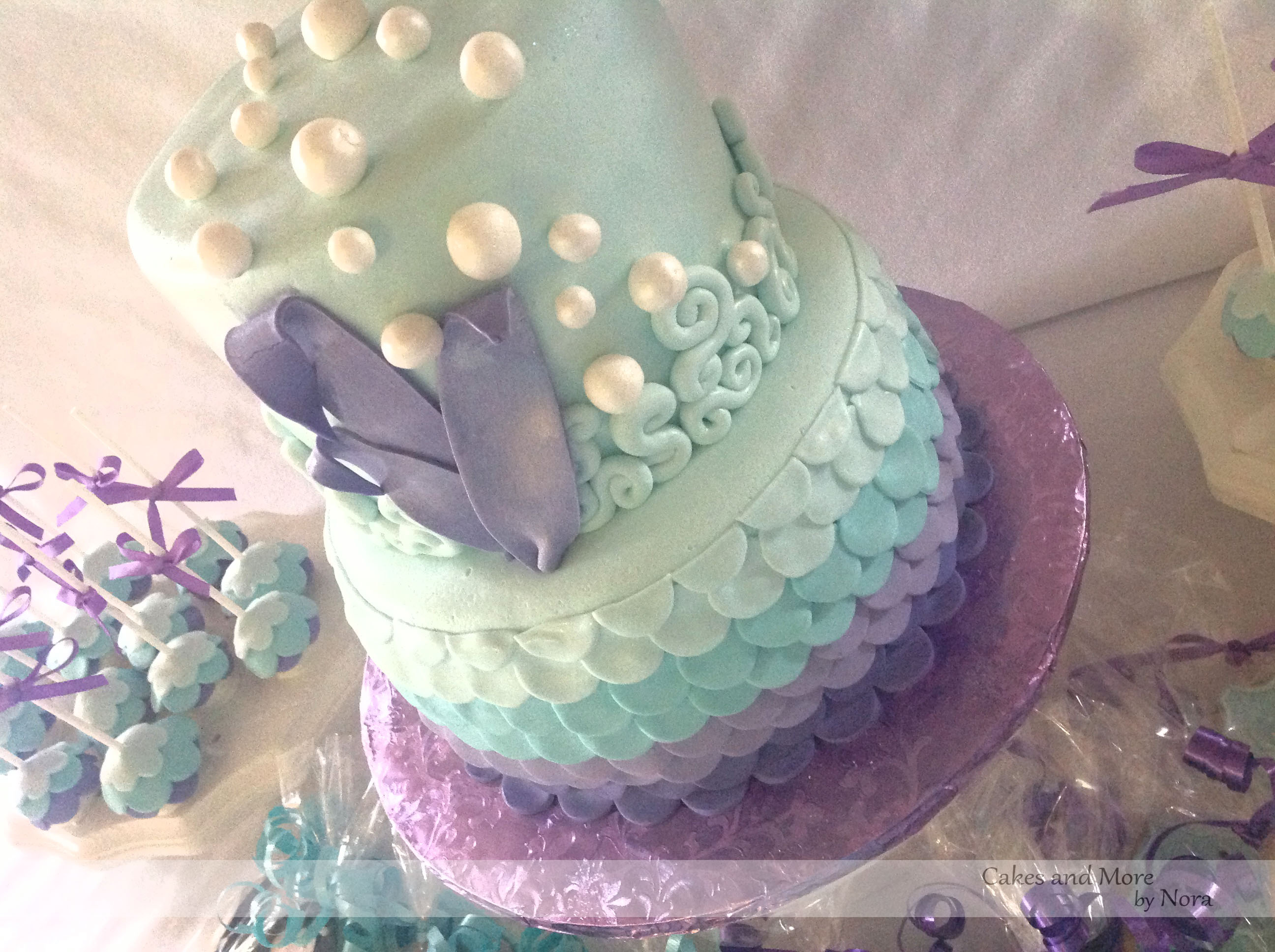 Ombre Mermaid Birthday Cake