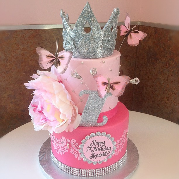 Pink Princess Cupcake Birthday Cake