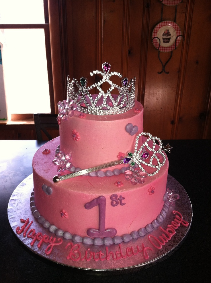 Princess 1st Birthday Cake