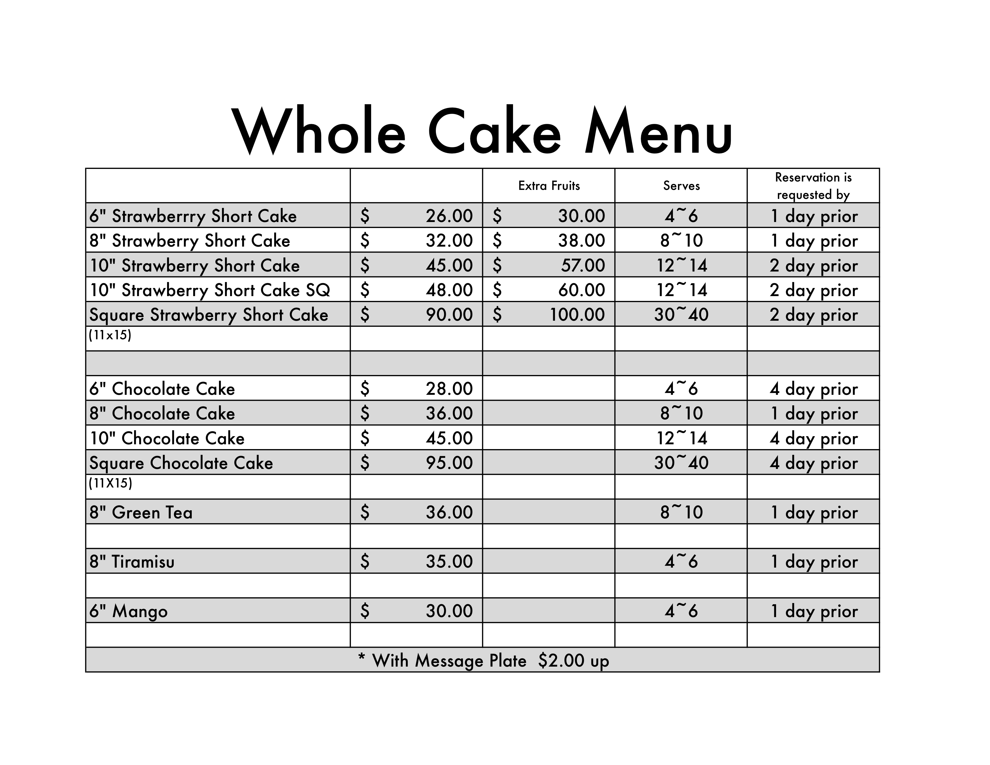 Whole Foods Bakery Birthday Cakes Prices