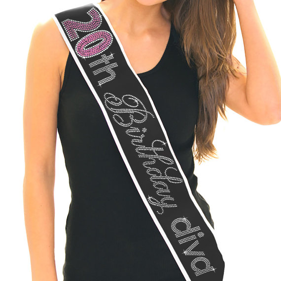 20th Birthday Sash