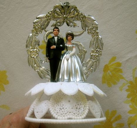 25th Silver Anniversary Cake Topper