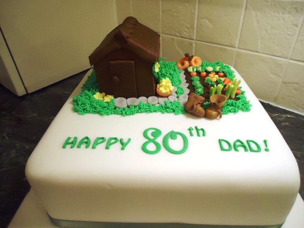 80th Birthday Cake Ideas for Dad