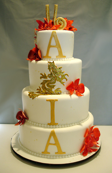 Asian-themed Sweet 16 Cake