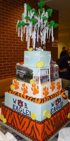 Auburn Wedding Cake