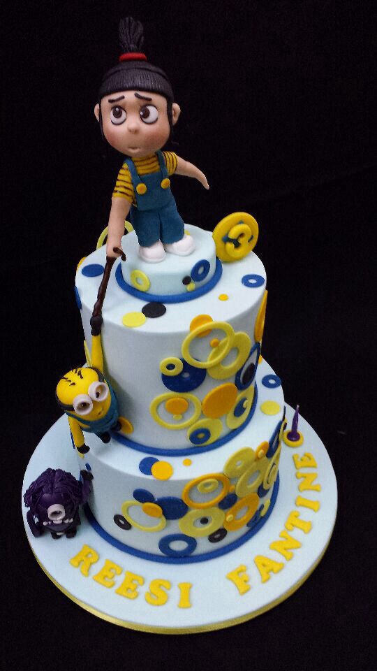 11 Photos of Despicable Me 2 Agnes Birthday Cakes On It