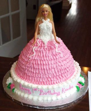 Barbie Doll Birthday Cake