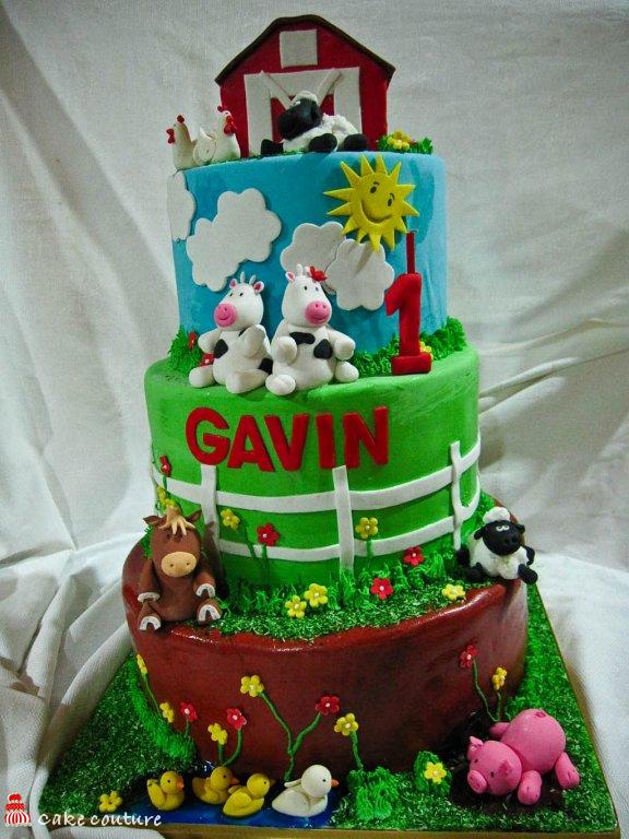 Barnyard Birthday Cake