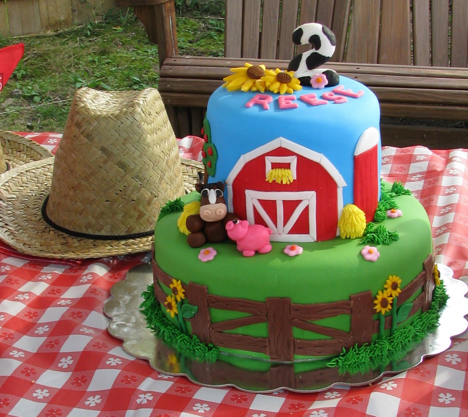 Barnyard Birthday Cake