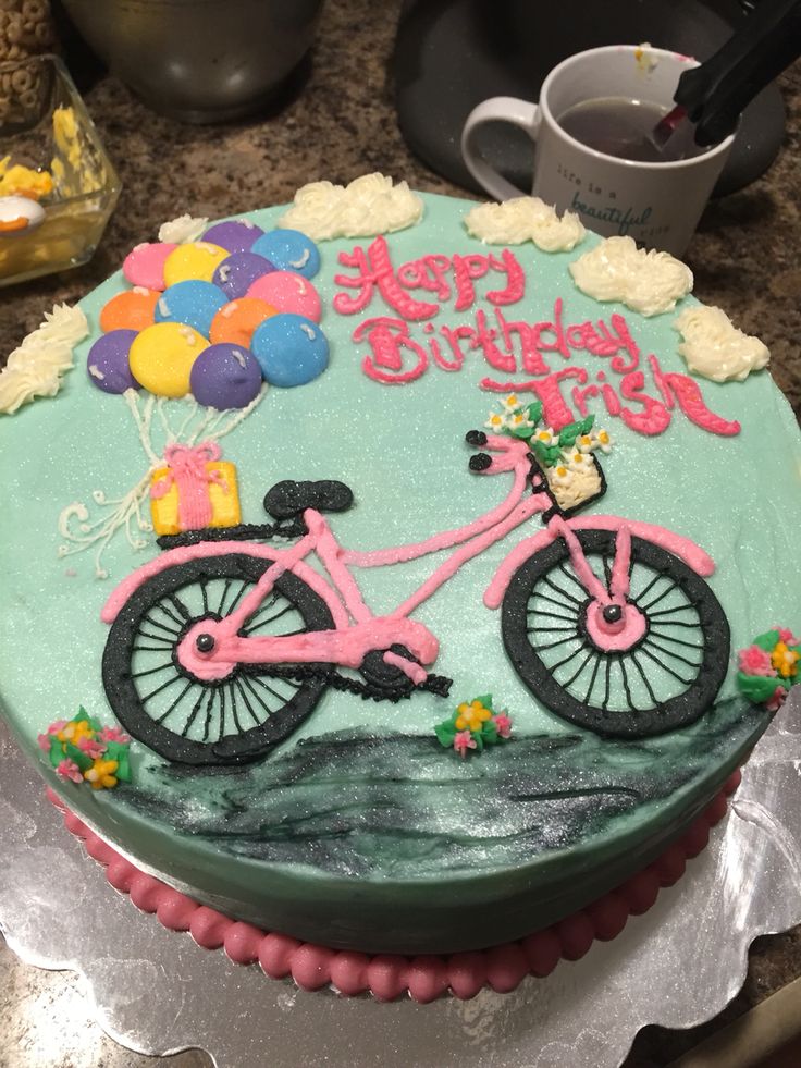 Bicycle Birthday Cake