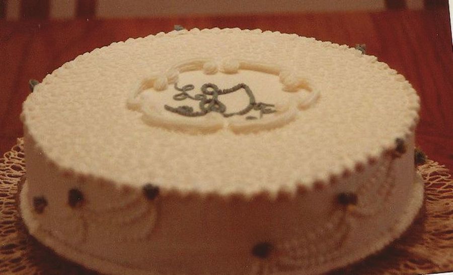 Birthday Cake with Initials