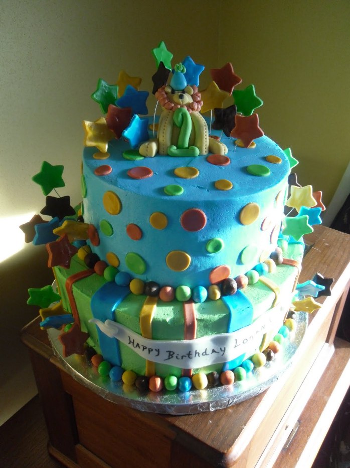 Boys 1st Birthday Cake