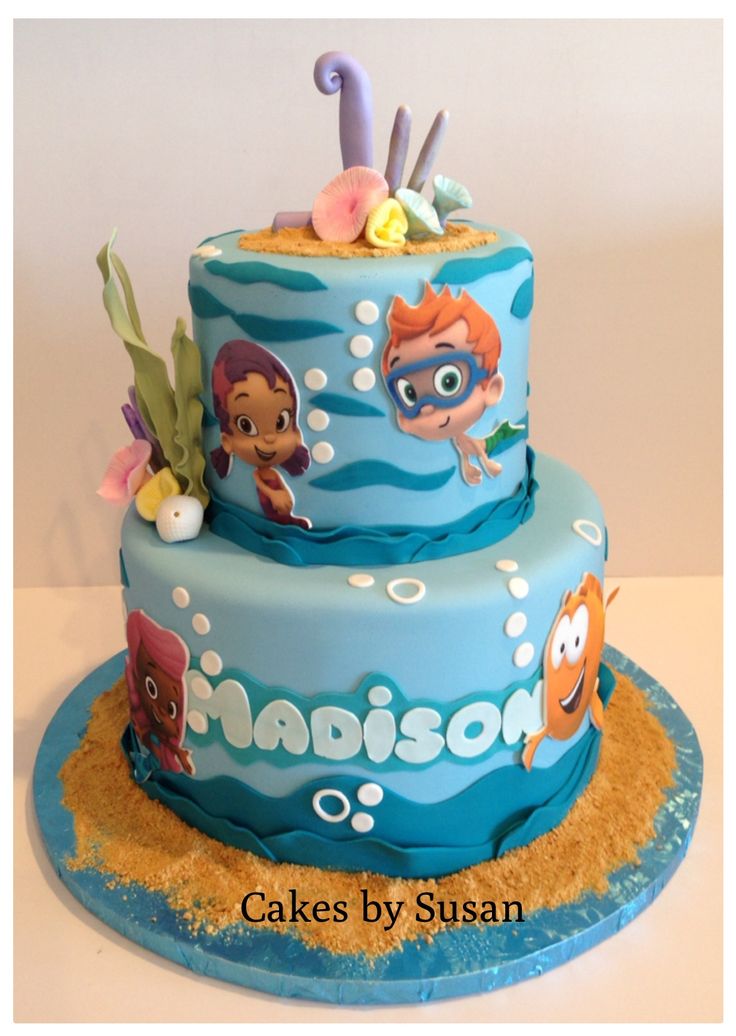 Bubble Guppies 1st Birthday Cake